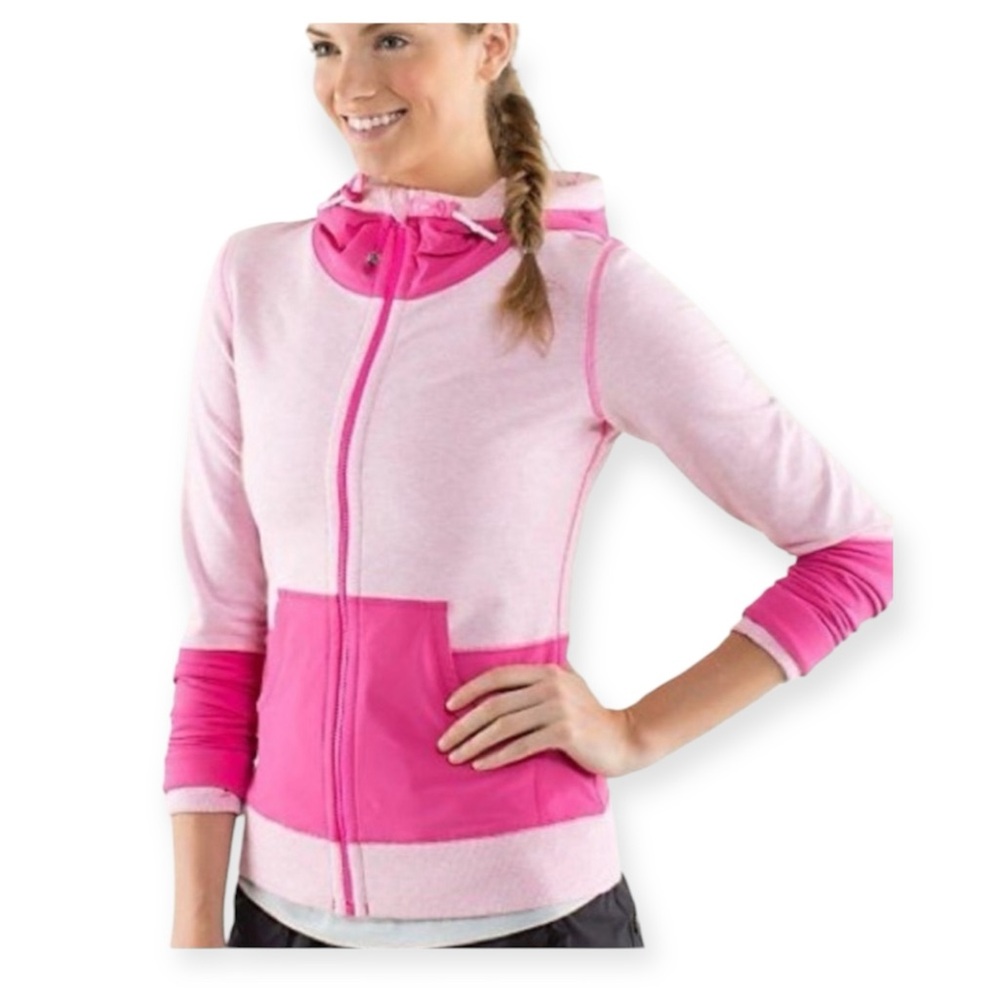 Lululemon Athletica Voyager Pink Hoodie, Women’s size 6